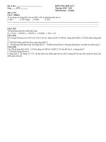 4 đề Học kỳ hoá 12_Ban cơ bản (45phút)