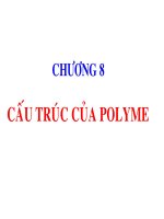 Bài giảng Hoá học và hoá lý polyme Chương 8