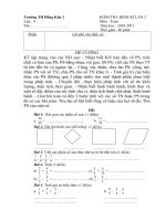 Đề kiểm tra giữa 2_Môn Toán 4-năm 2010-2011