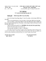 TỜ TRÌNH HỖ TRỢ GIẤY THI