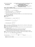 Đề thi vào lớp 10 chuyên HVT (chung)