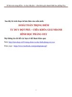 Bí Kíp và phương pháp giải nhanh hình học phẳng OXY cực hay 2015