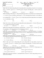 Đề và đáp án ôn tốt nghiệp chương 1 Vật lý 12 (10-11)