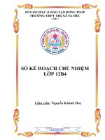 sổ kế hoạch chủ nhiệm lớp 12b4
