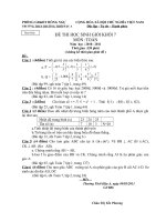 Đề HSG +đáp án Toán 7
