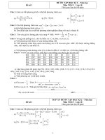 21 Đề HK2 có giải