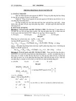 Phương pháp bảo toàn nguyên tố hóa học