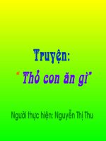 truyen: Thỏ con ăn gì