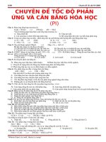 CHUẨN BT tốc độ  ôn thi đại học cao đẳng