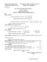 Đề HSG +đáp án Toán 6