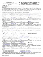 đề thi thử lần 2 có đáp án