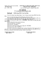 TỜ TRÌNH HỖ TRỢ KHEN THƯỞNG HS