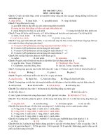 de thi thu tot nghiep sinh hoc 2011 co dap an