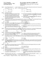 câu hỏi thi hết chương môn vật lý phần lượng tử ánh sáng