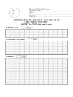 Đề thi toán 1 giữa kì II (đề 3)