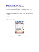 sua loi chu nhay trong word