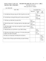 Đề tham khảo 1 GDCD 6-HK II