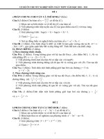 122 Đề Ôn thi tốt nghiệp THPT-mon Toan-2011