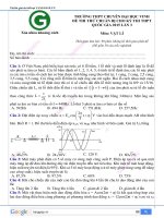 đề thi thử chuẩn bị cho kỳ thi thpt quốc gia 2015 lần 3 thpt chuyên đại học vinh