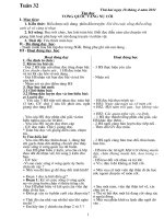 Giáo án tuần 32 lớp 4 năm 2010-2011