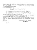 ĐỀ NGHỊ KHEN THƯỞNG CUỐI NĂM