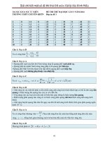 giải chi tiết một số đề thi thử đại học môn vật lý