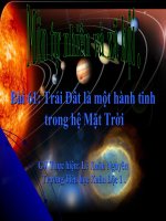 Trái Đất là một hành tinh trong hệ Mặt Trời - Tuần 31
