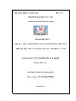 KẾT QUẢ xét NGHIỆM MIỄN DỊCH HUỲNH QUANG GIÁN TIẾP TRÊN tế bào HEP 2 tại BỆNH VIỆN DA LIỄU TRUNG ƯƠNG