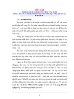 Sáng kiến kinh nghiệm: MỘT SỐ KINH NGHIỆM TỔ CHỨC CÁC BUỔI