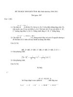 đề thi  học sinh giỏi bắc ninh 2010-2011