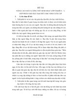Sáng kiến kinh nghiệm: NÂNG CAO CHẤT LƯỢNG TIẾT SINH HOẠT LỚP Ở KHỐI 4 – 5,