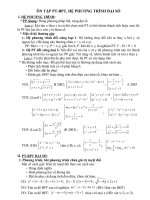 Ôn tập PT-HPT Đại số