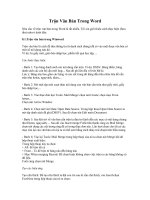 Cách trộn văn bản trong Word