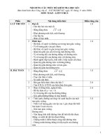 Cấu trúc đề kiểm tra học kỳ I (lớp 9)