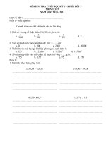 đề thi cuối học kì 2 toán 5