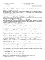 đề thi thử môn vật lý thành phố hồ chí minh