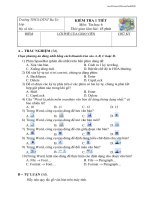 Đề ktra 1 tiết Tin học 6 (tham khảo)