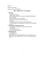 bài 9: VÌ SAO CẦN CÓ HỆ ĐIỀU HÀNH?