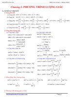 tuyển tập các công thức lượng giác