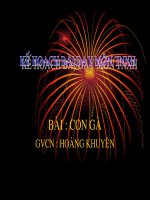 Giáo án điện tử lớp 1 con gà