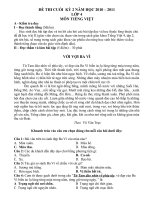 ĐỀ THI CUÓI KỲ 2 (4 MÔN)