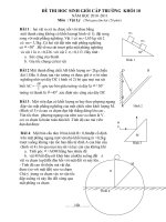 DE THI THU DAI HOC TOAN LY HOA RAT HAY