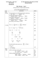 Dap an HSG Hoa 9 10-11 Soc Trang