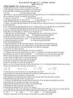 Đề cương ôn tập vật lý 9-học kỳ 2 năm học 2010-2011