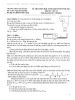 đề thi chọn học sinh giỏi tỉnh năm 2011 môn vật lý trường thpt ngô sỹ liên