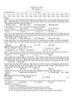 kiểm tra 1 tiết hóa 12 lần 4