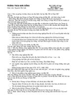 Đề cương ôn tập địa 7 kỳ 2