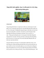 Định hướng kỹ năng cho trẻ mẫu giáo học cách tự lập