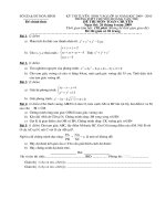 Đề Toán thi vào lớp 10 chuyên HVT (chuyên Toán)