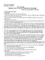 bài thi dạy học theo chủ đề tích hợp: THÔNG TIN VỀ NGÀY TRÁI ĐẤT NĂM 2000